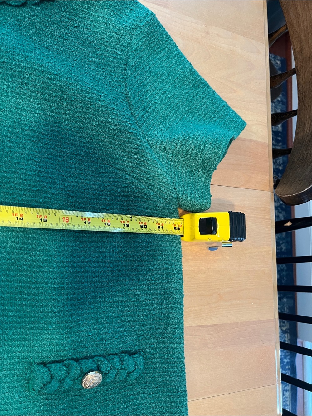 Tuckernuck Emerald Green Textured Shift Dress with Braided Trim - Picture 4 of 12